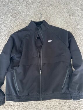 Figs Black Performance Full-Zip Jacket size XS